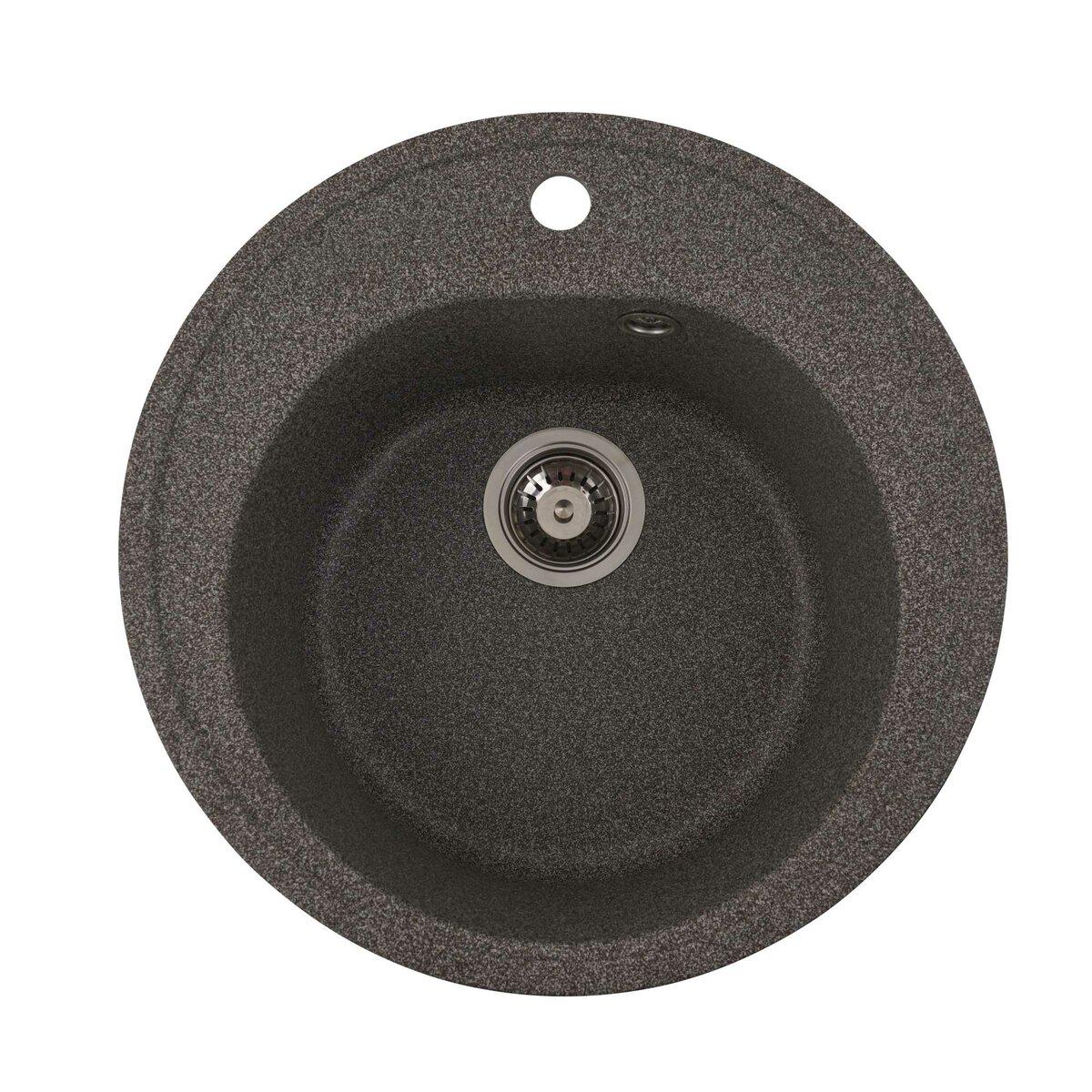 Мойка для кухни гранитная Platinum 510 LUNA Микс матовый (33302)