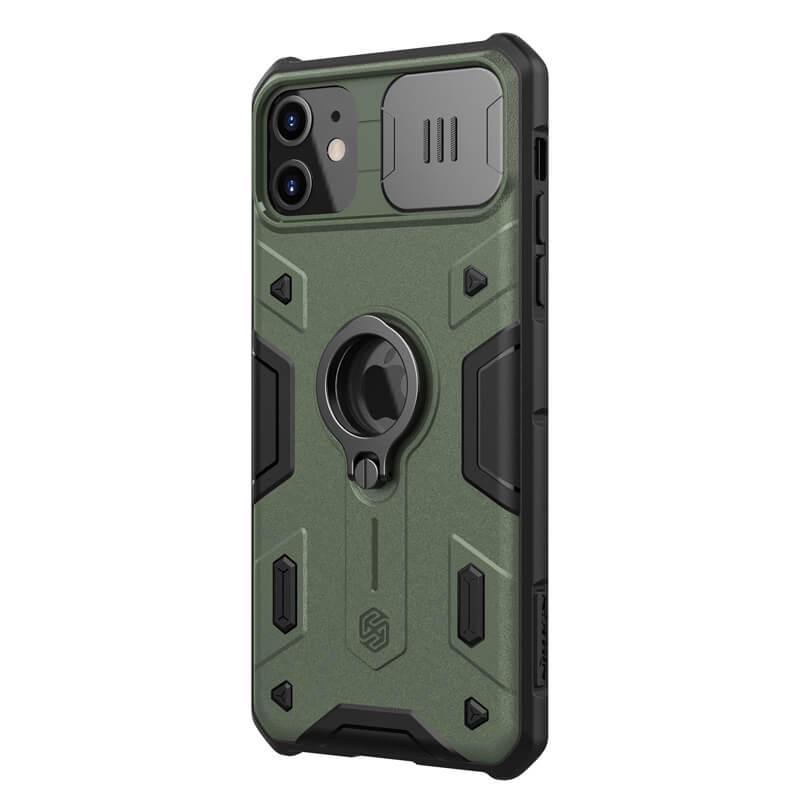 Протиударний TPU+PC чохол Nillkin CamShield Armor (шторка на камеру) для Apple iPhone 11 (6.1") Зелений - фото 2