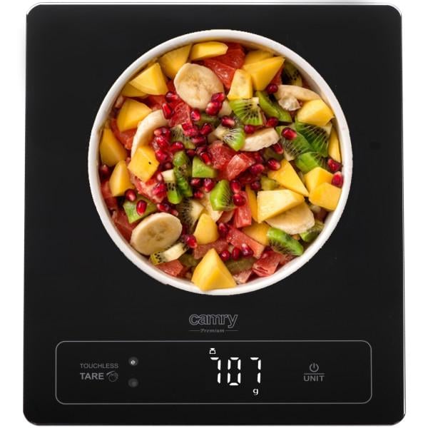 Ваги кухонні електронні Camry CR 3175 до 15 кг 3xAAA скляні з автовимкненням Black (CR3175B) - фото 5