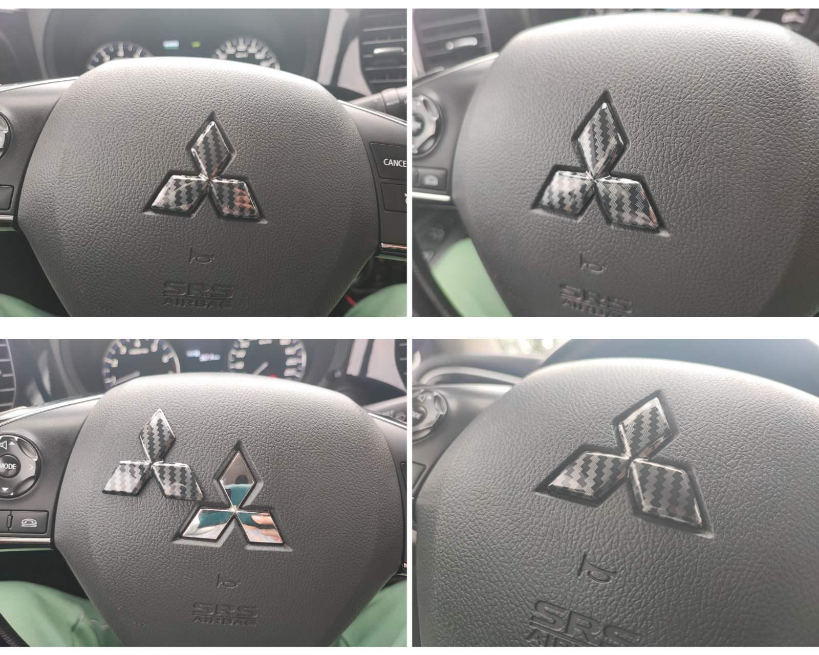 Логотип на кермо Mitsubishi Outlander 3/ASX/Eclipse Cross Карбон (27503963) - фото 2
