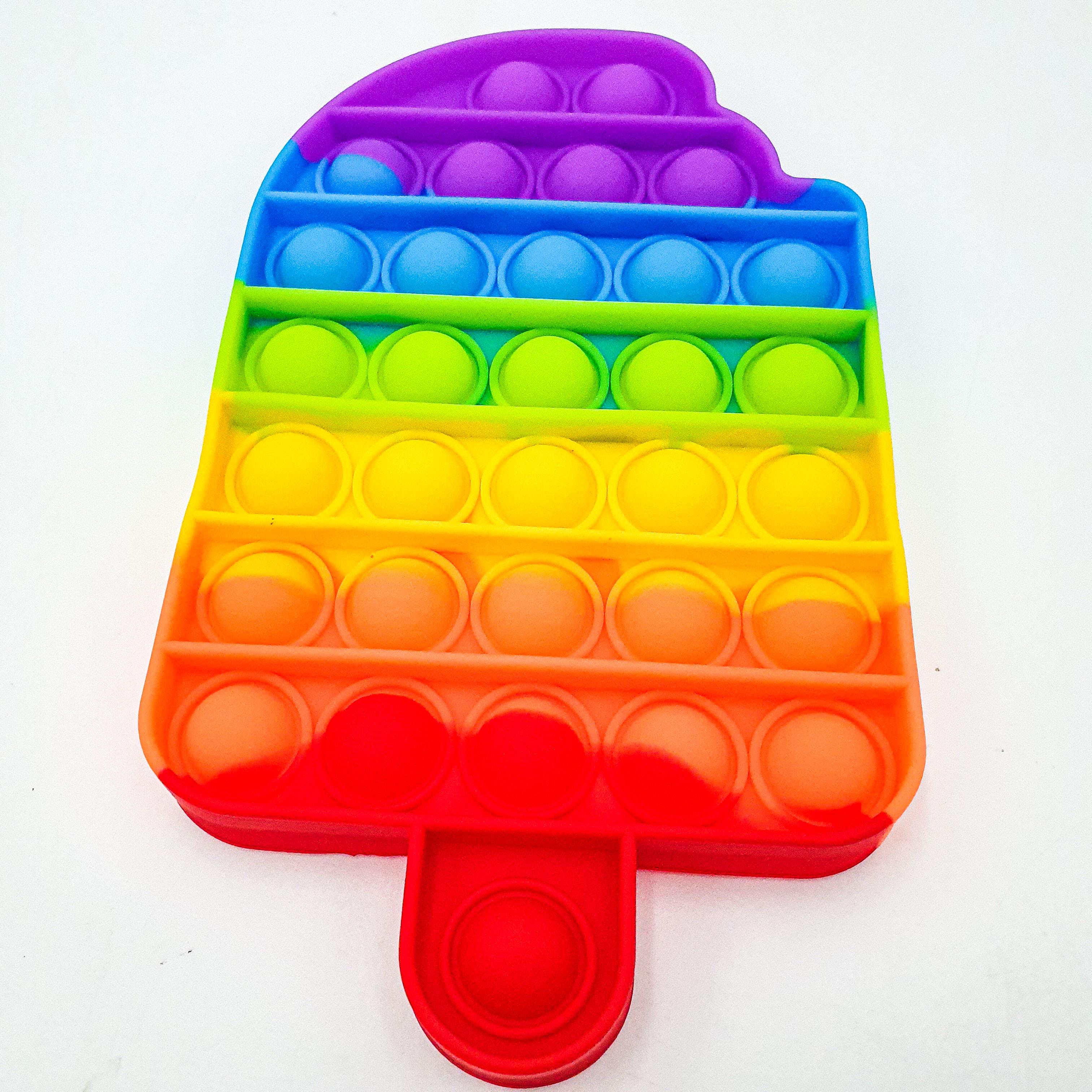 Игрушка-антистресс UKC Pop It Fidget пломбир Разноцветный (0dbe8c47)