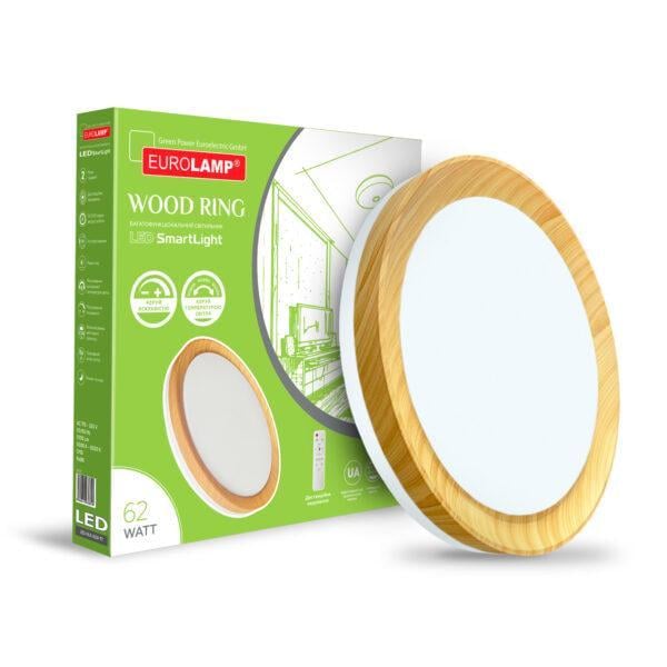 Світильник LED накладний Eurolamp Wood Ring T7 62W 4000K (36321804) Світильник LED накладний Eurolamp Wood Ring T7 62W 4000K (36321804)