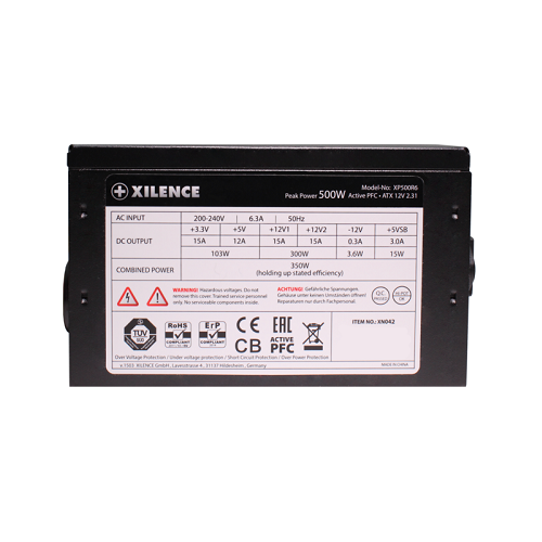 Блок питания Xilence XP500R6 Performance C 120 мм 500W ATX Retail Box (9615106) - фото 8