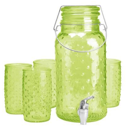 Набор S&T Кактус лимонадница 4 л 4 стакана 550 мл (49878)