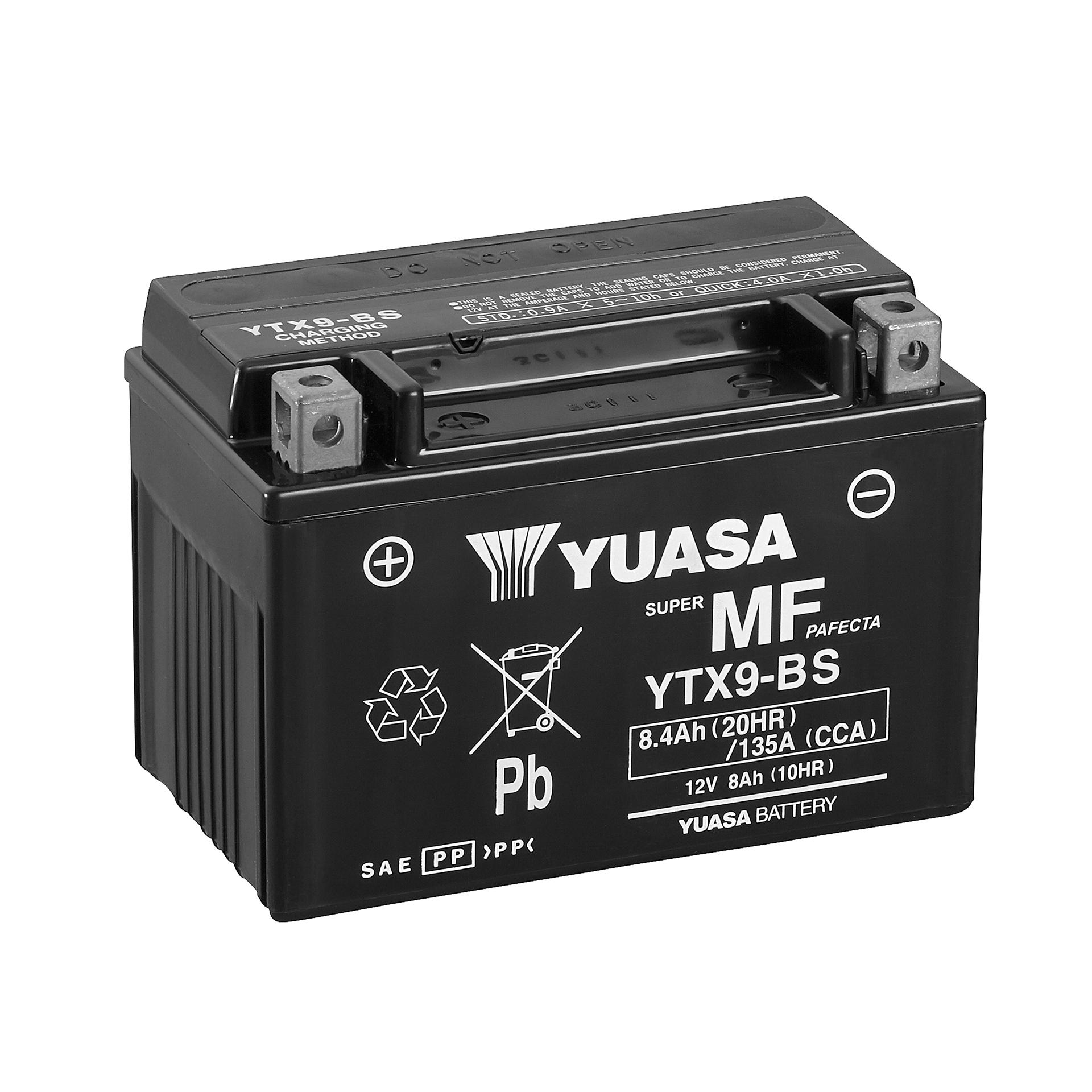 Аккумулятор Yuasa Мото YTX9-BS CP 12 V 8 Ah 135 A