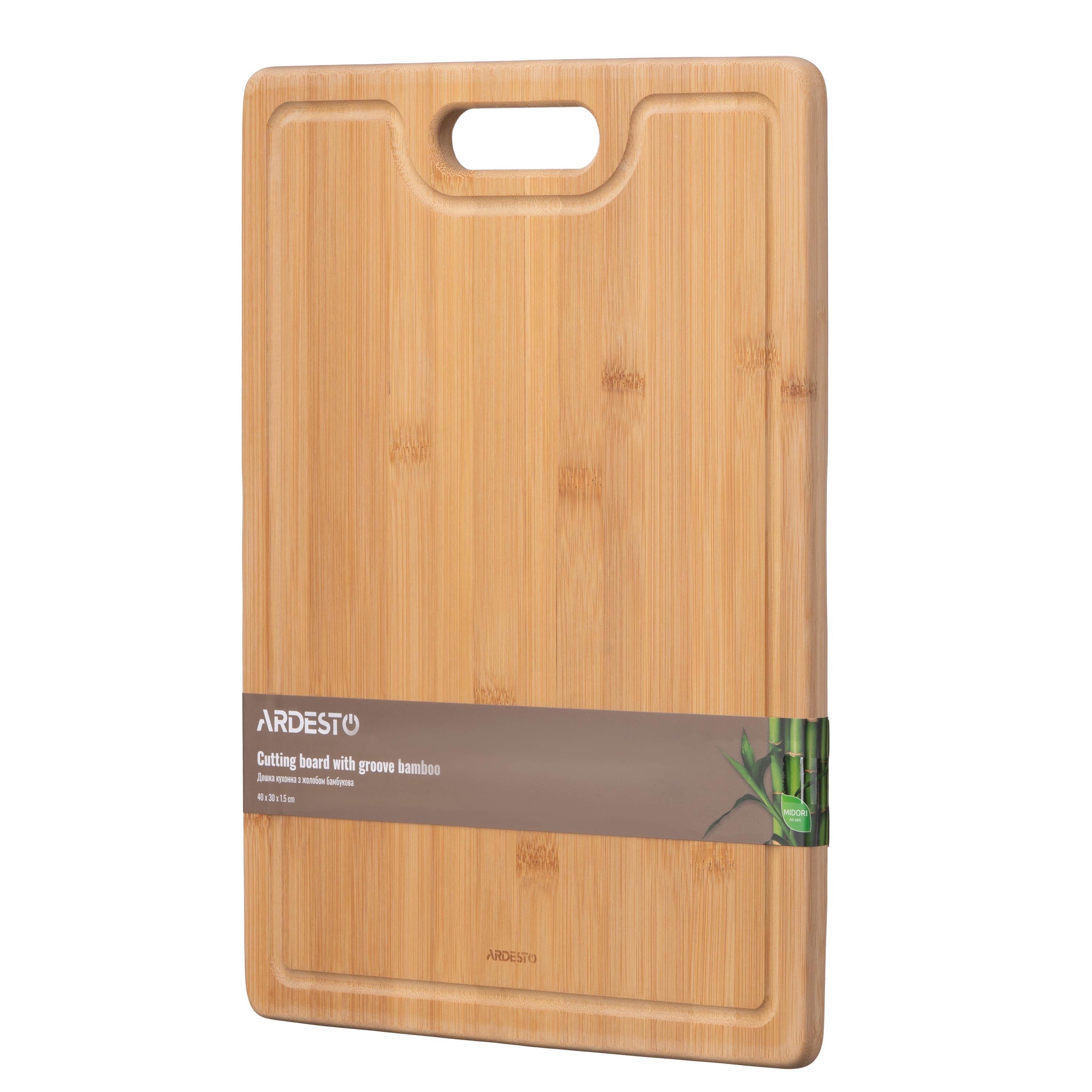 Доска кухонная с желобом Ardesto Midori 40х30х1,5 см (28745449)