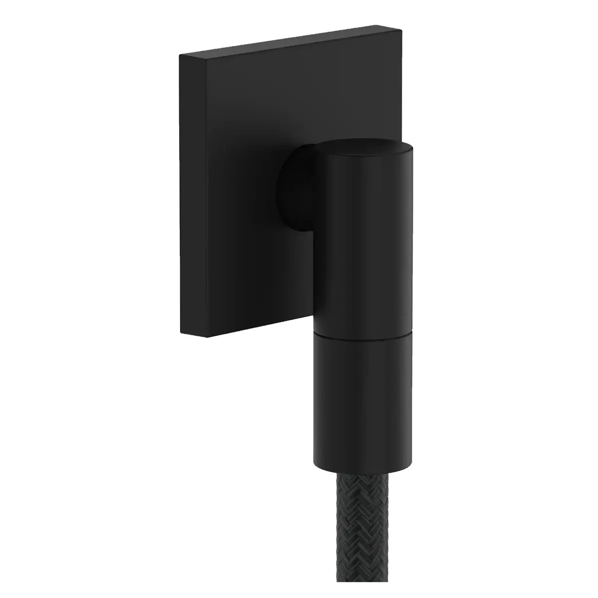 Шланговое подключение для душа Hansgrohe Fixfit Fine E металл Черный матовый (28883670)