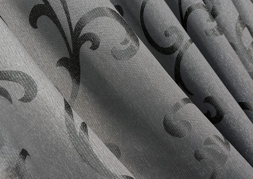 Тканина для штор Allure жакард з люрексовою ниткою Сірий (1618ш)