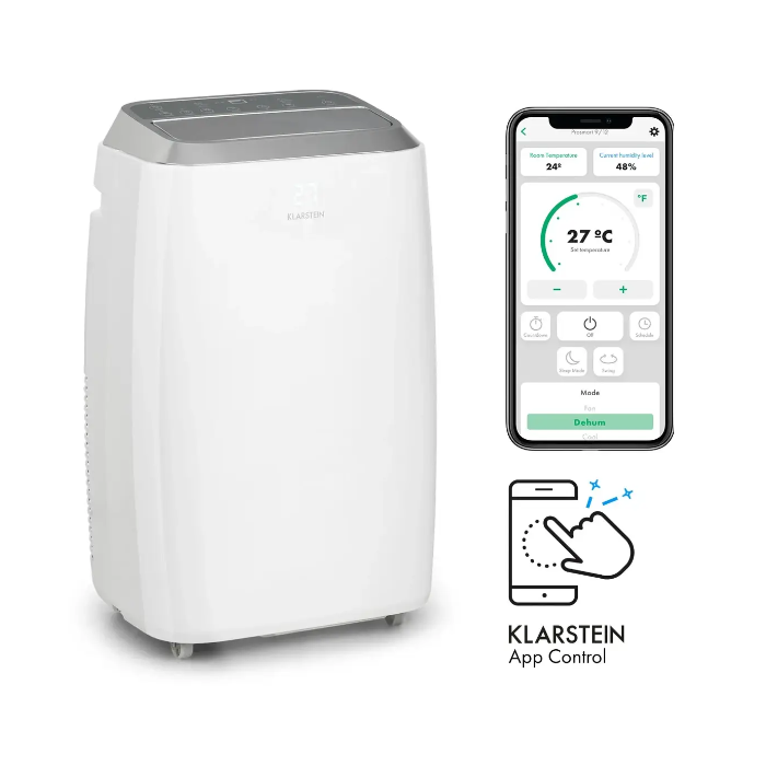 Напольный кондиционер для дома KLARSTEIN Iceblock ProSmart Smart 12000 БТЕ 1345 Вт (10034645)