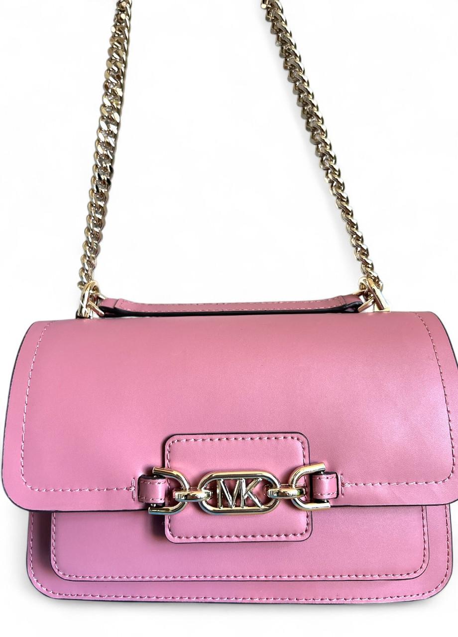 Жіноча сумка Michael Kors Heather 30S2L7HL3L LG Shldr Rose Leather Рожевий (2760310762)