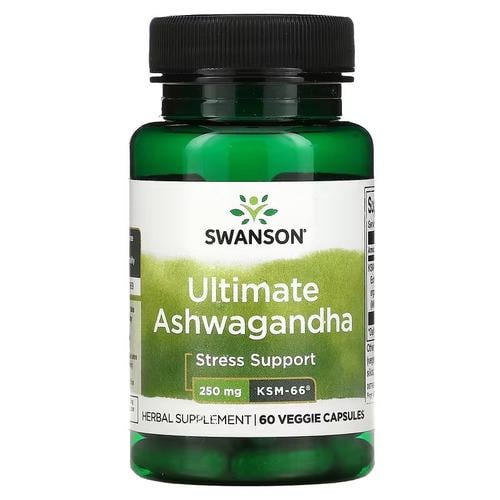 Ашваганда Swanson Ashwagandha Ultimate KSM-66 250 мг 60 капс. (SWU1003)