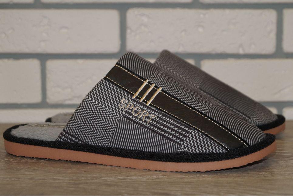 Тапочки мужские домашние Sollaza р. 42/43 27,5 см Черный (31421-4243)