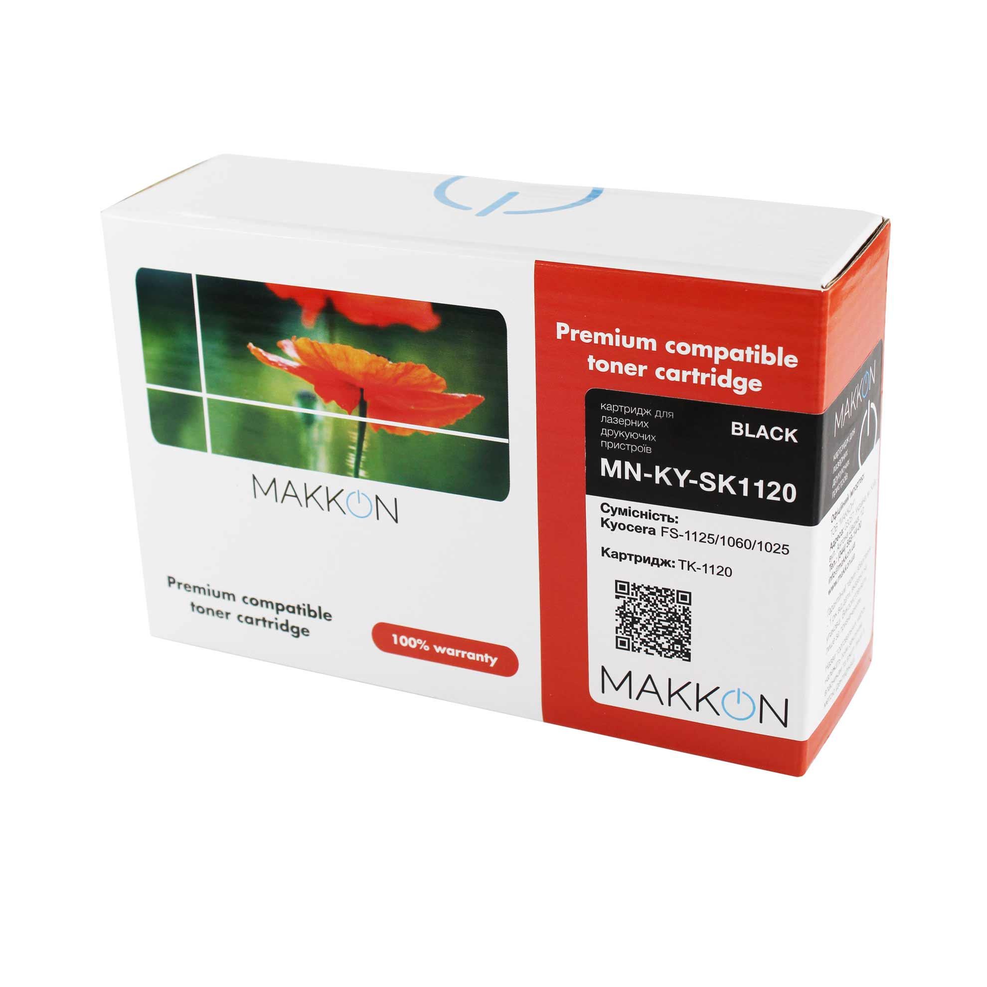 Тонер-картридж MAKKON совместимый аналог Kyocera TK-1120 (MN-KY-SK1120)