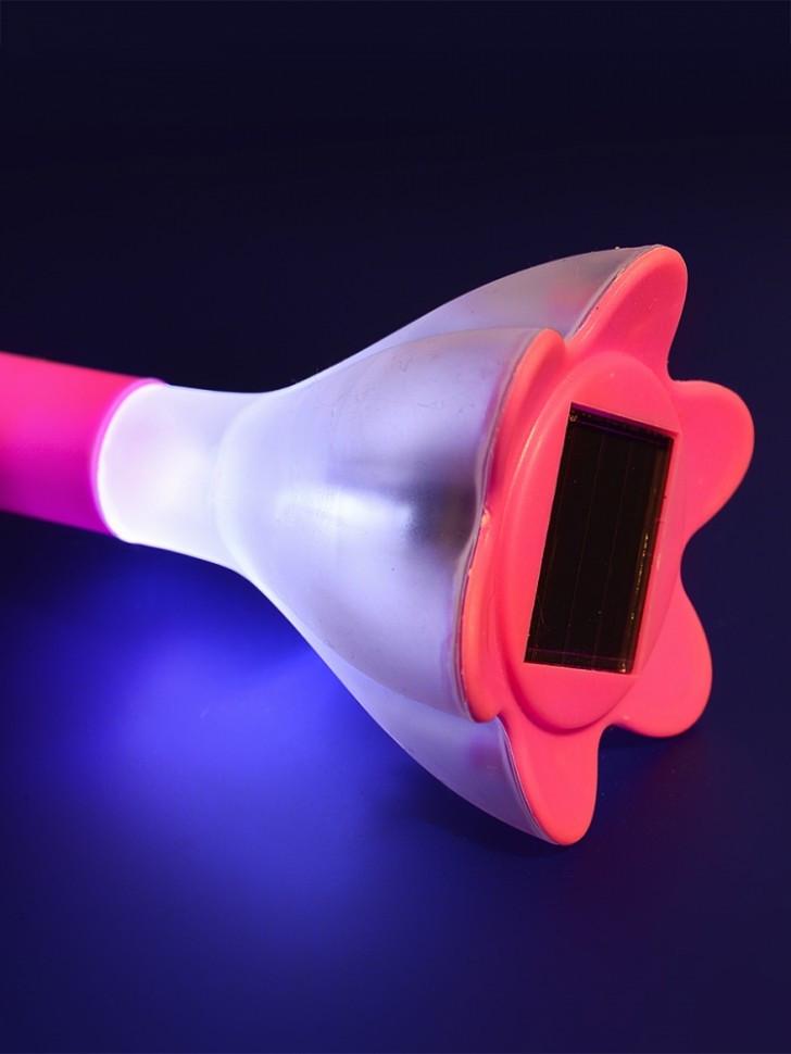 Садовый светильник Lemanso грунтовый на солнечной батарее с выключателем Розовый (CAB116) - фото 3 Садовый светильник Lemanso грунтовый на солнечной батарее с выключателем Розовый (CAB116) - фото 3