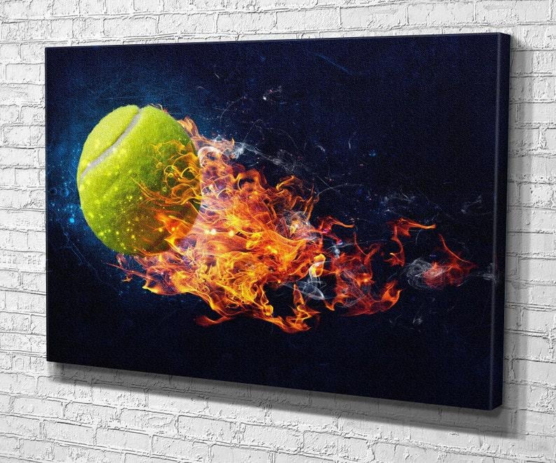 Картина для интерьера Теннисный мяч 51x34 см (843)