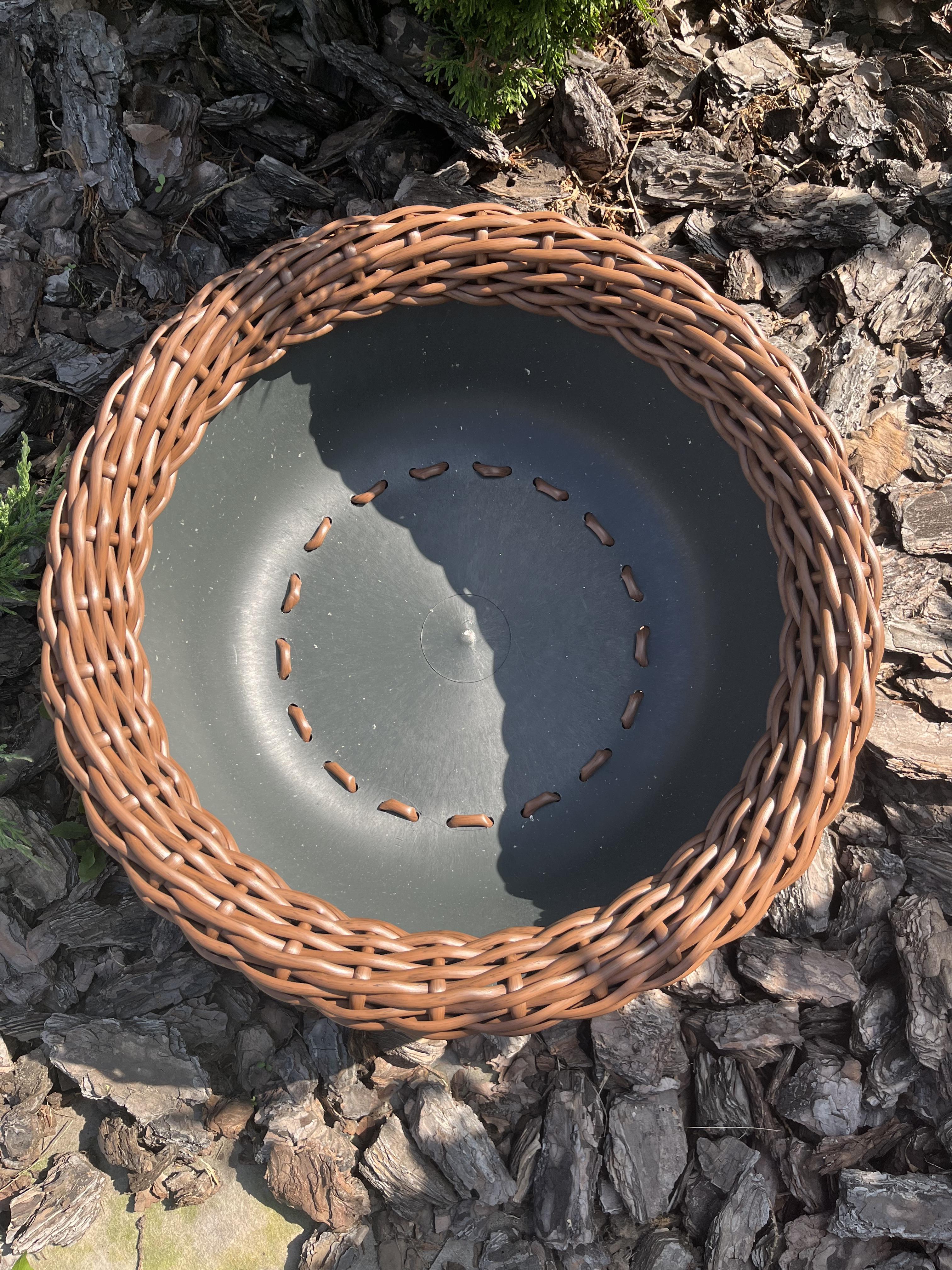 Кашпо-плошка для цветов из искусственного ротанга 12,5 л Темное дерево (28833561) - фото 2 Кашпо-плошка для цветов из искусственного ротанга 12,5 л Темное дерево (28833561) - фото 2