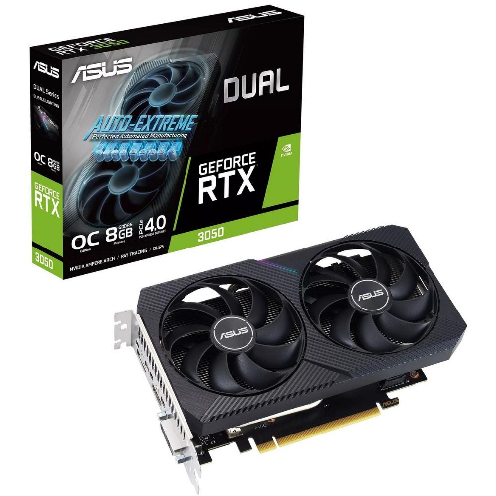 Відеокарта Asus RTX 3050 8 Гб GDDR6 14000 МГц (DUAL-RTX3050-O8G-V2) - фото 6