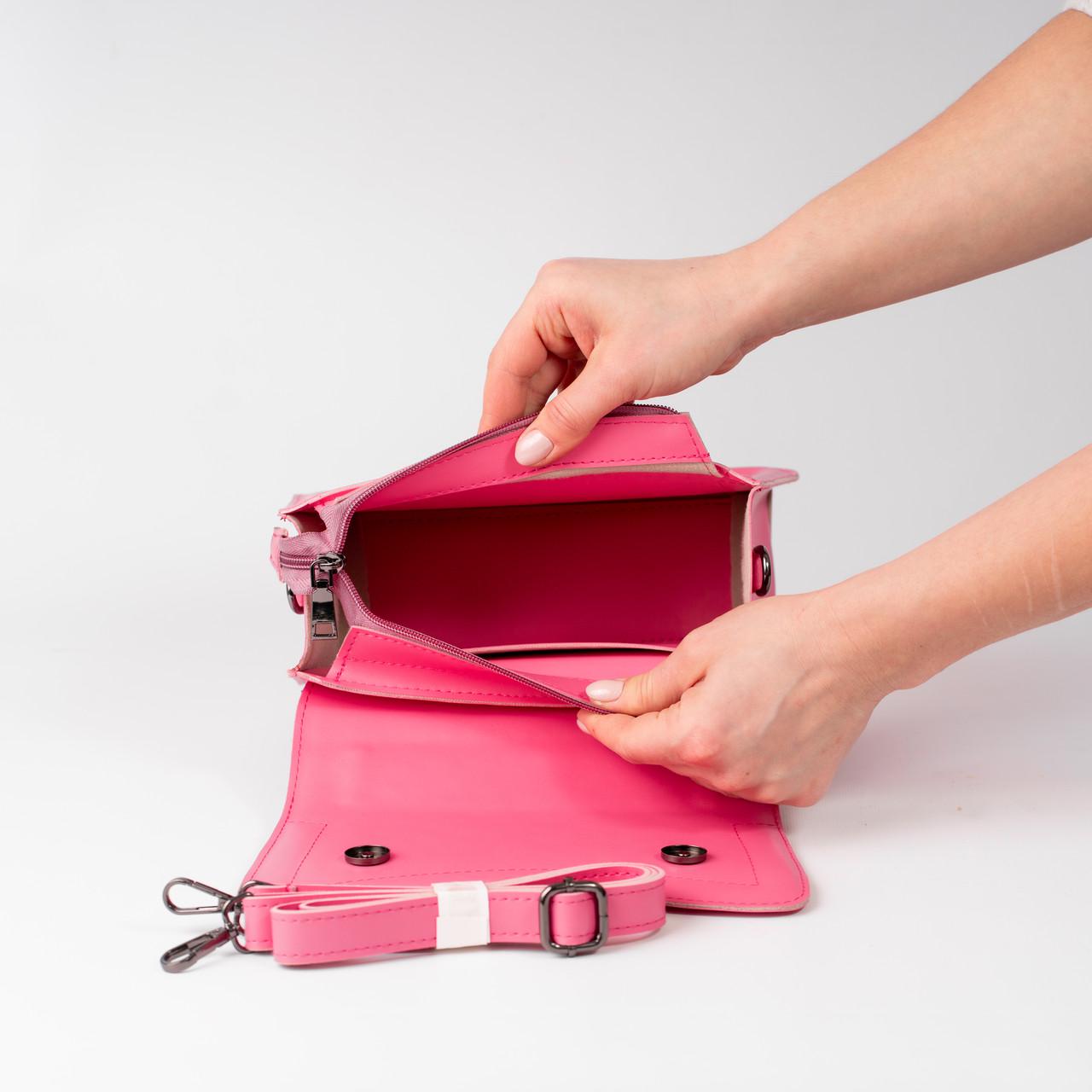 Сумка женская кросс-боди XENIA № 18-24 Розовый - фото 4