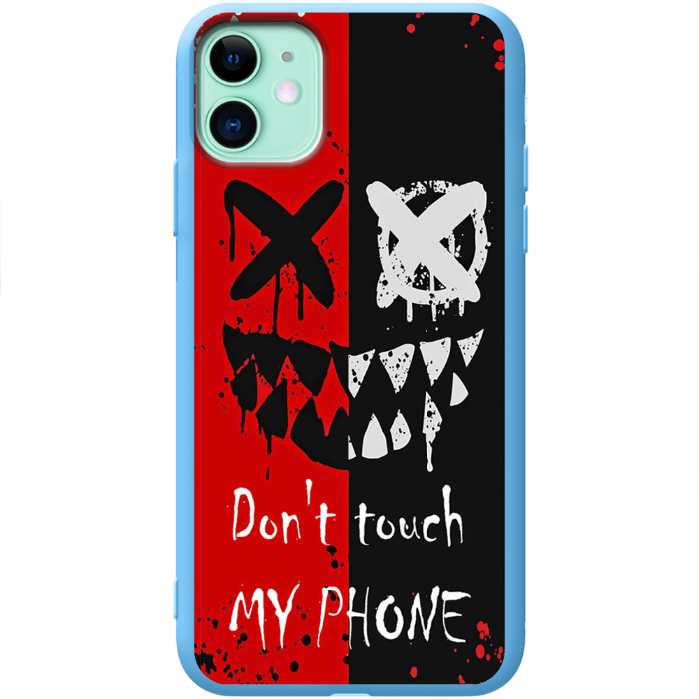 Чехол BoxFace iPhone 11 Bad Smile Голубой силикон (38184-up2468-43042)