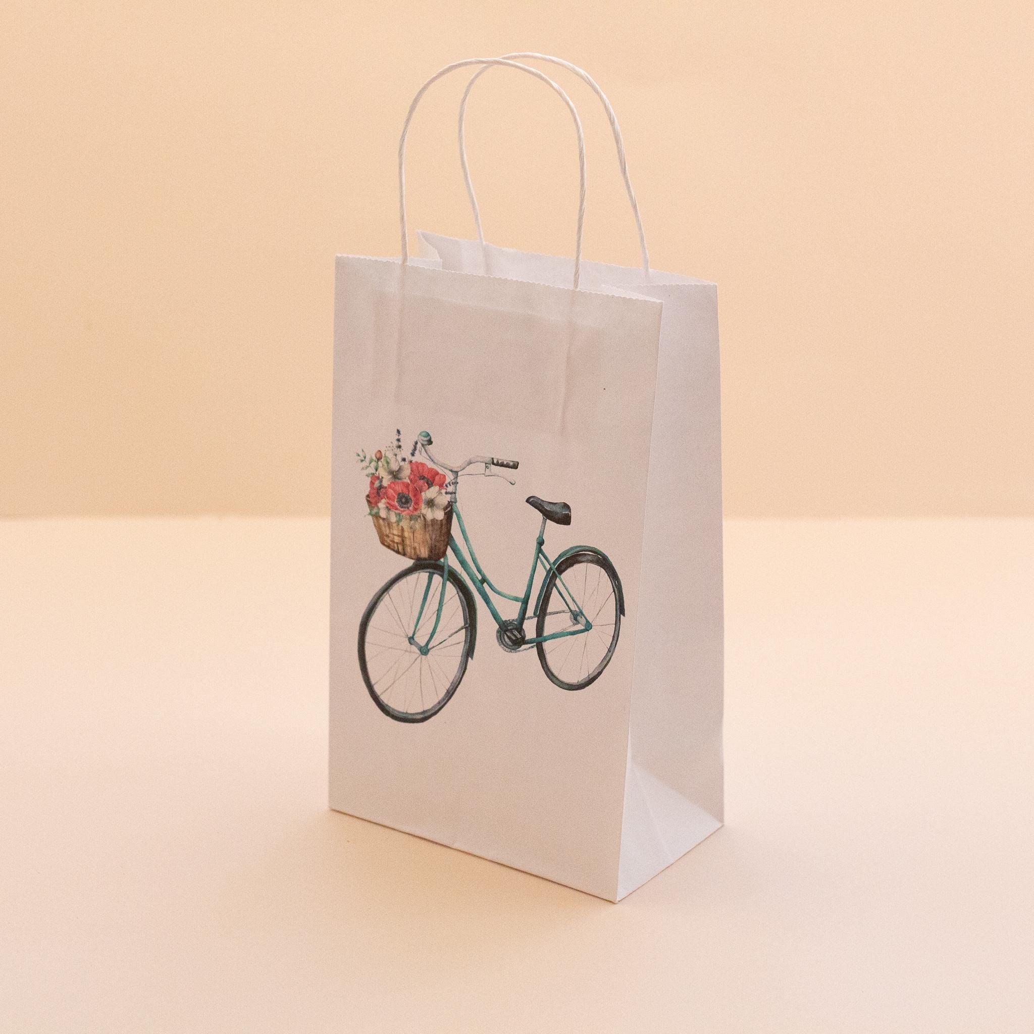 Пакет подарунковий з малюнком Велосипед 150х90х240 мм 20 шт.