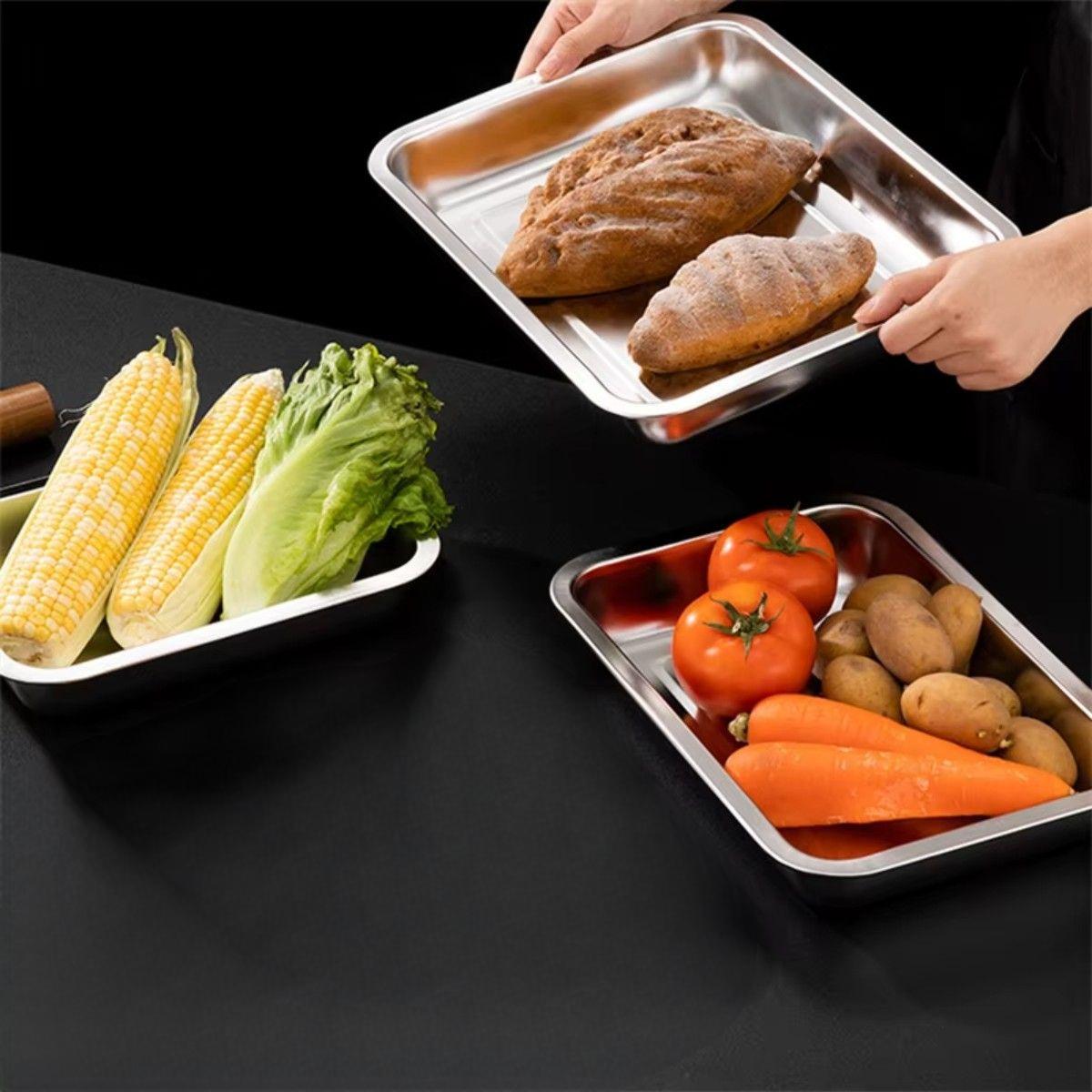 Набор противней из нержавеющей стали A-PLUS 3 шт. - фото 4