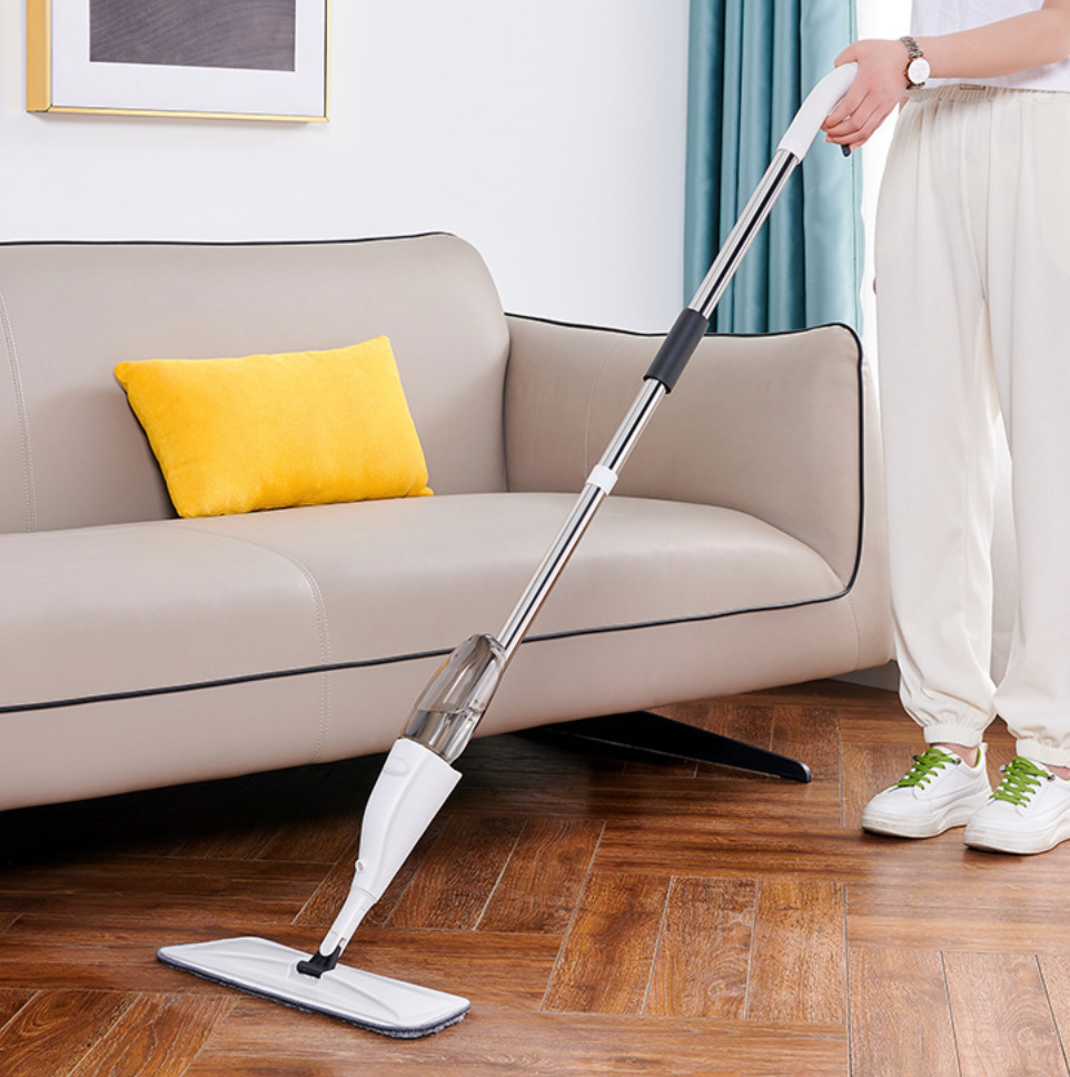 Швабра универсальная с распылителем Healthy Spray Mop антискользящая с резервуаром для воды Белый (00747) - фото 7