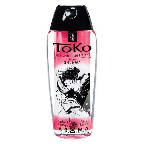 Лубрикант на водной основе Shunga Toko AROMA Sparkling Strawberry Wine не содержит сахара 165 мл (37990460)