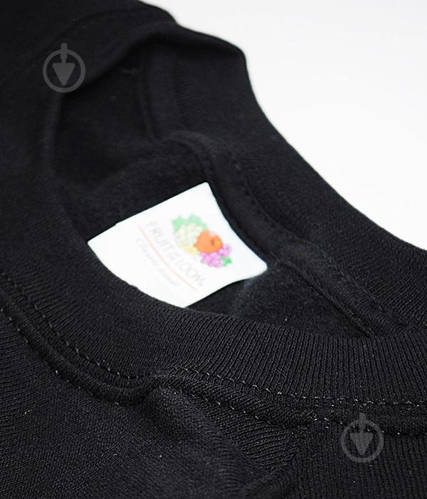 Свитшот Fruit of the Loom Classic raglan sweat S Черный (062216036S) - фото 3