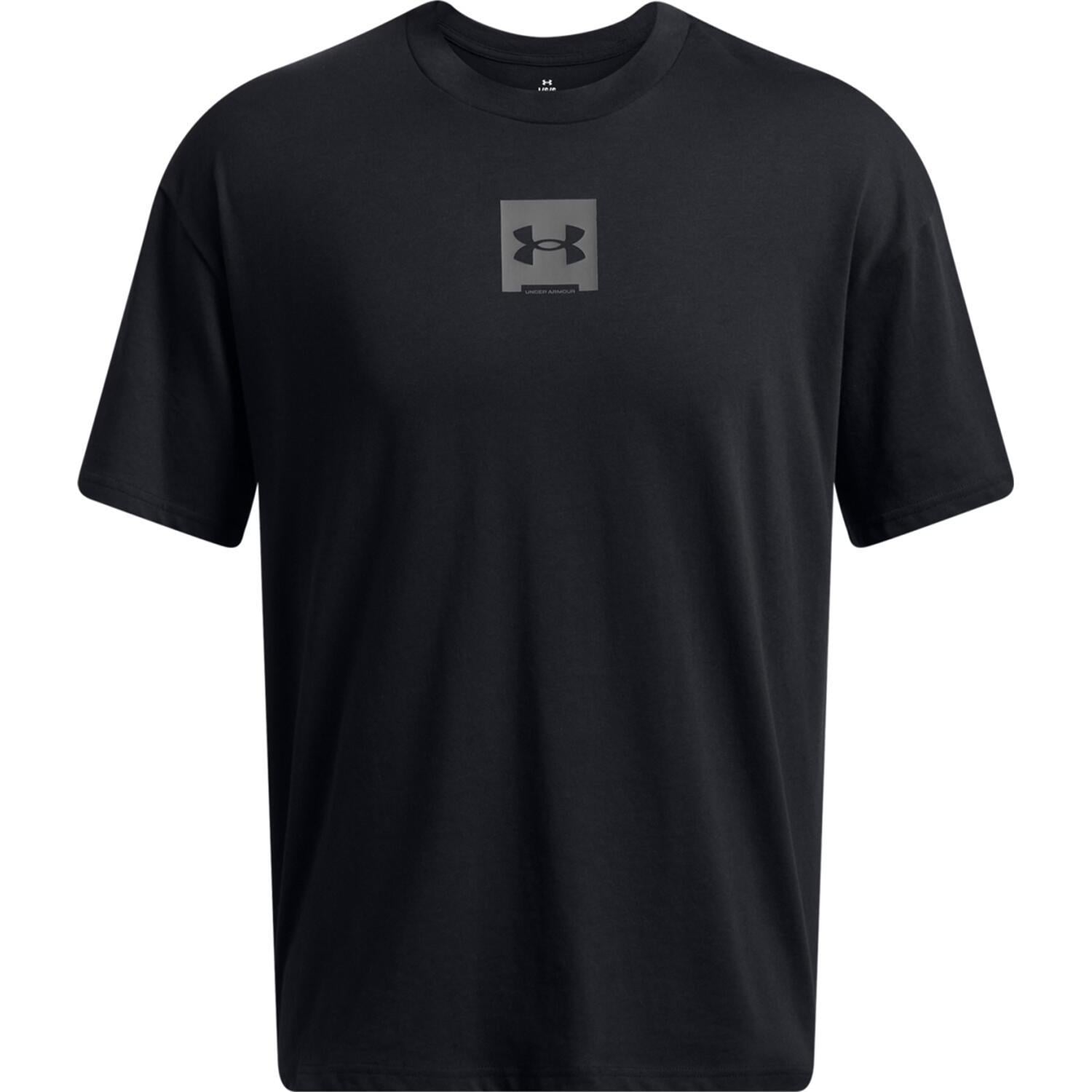 Футболка Under Armour HEAVYWEIGHT SM BOX OVERSIZED 1386803-001 L Чорний (49680-51)