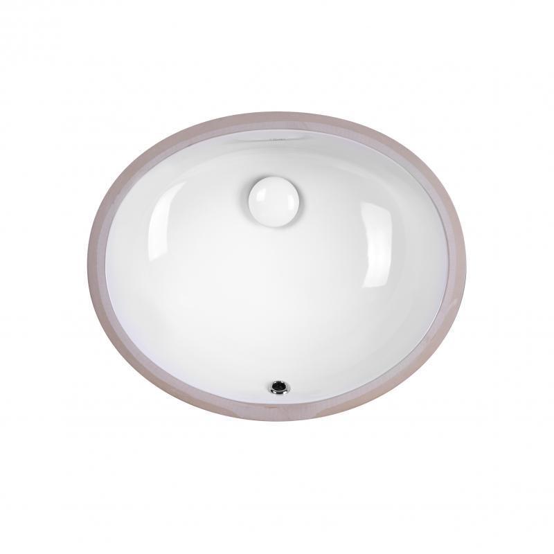 Раковина Q-tap Stork QT1511LU023W с донным клапаном