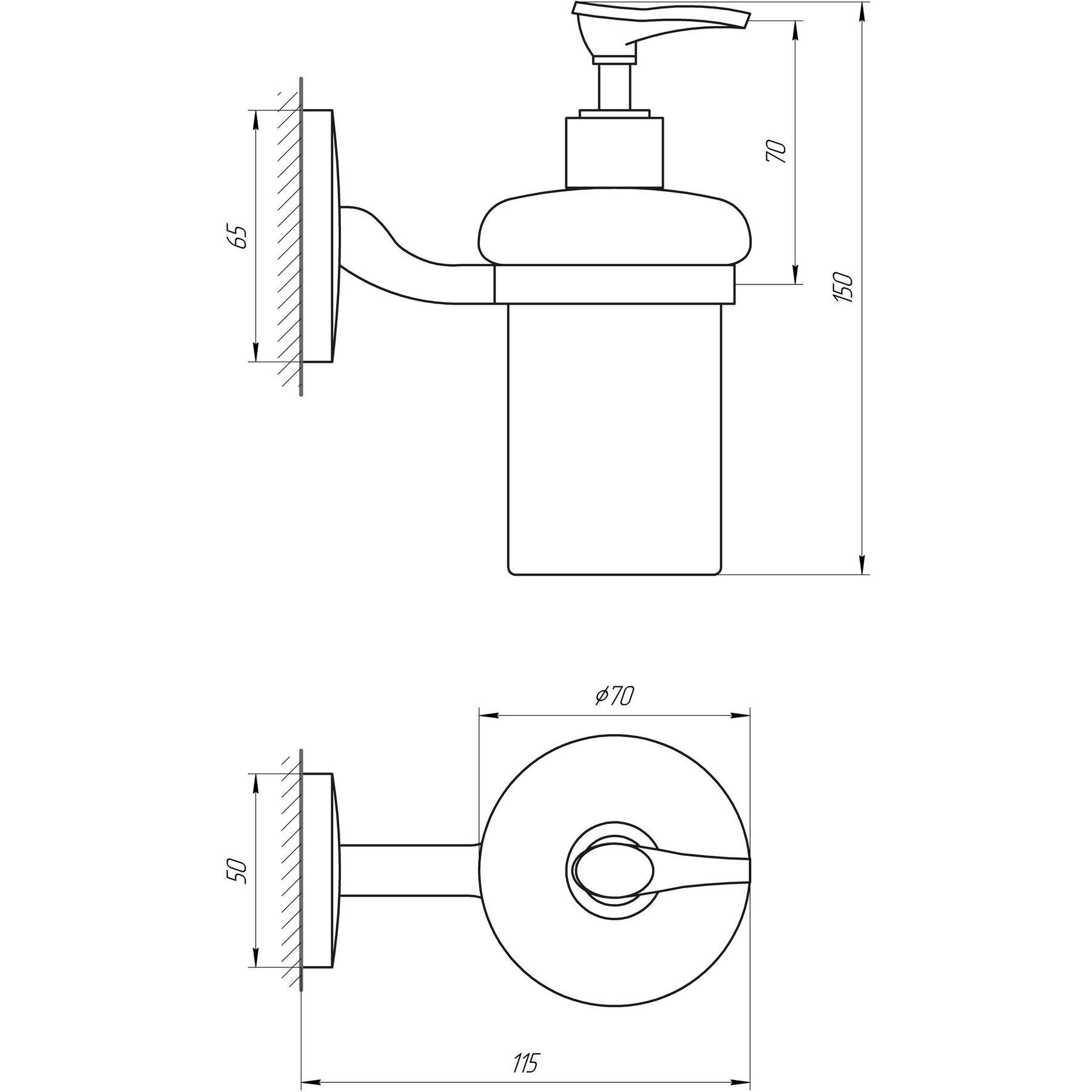 Диспенсер для жидкого мыла Perfect Sanitary Appliances RM 1401 - фото 4