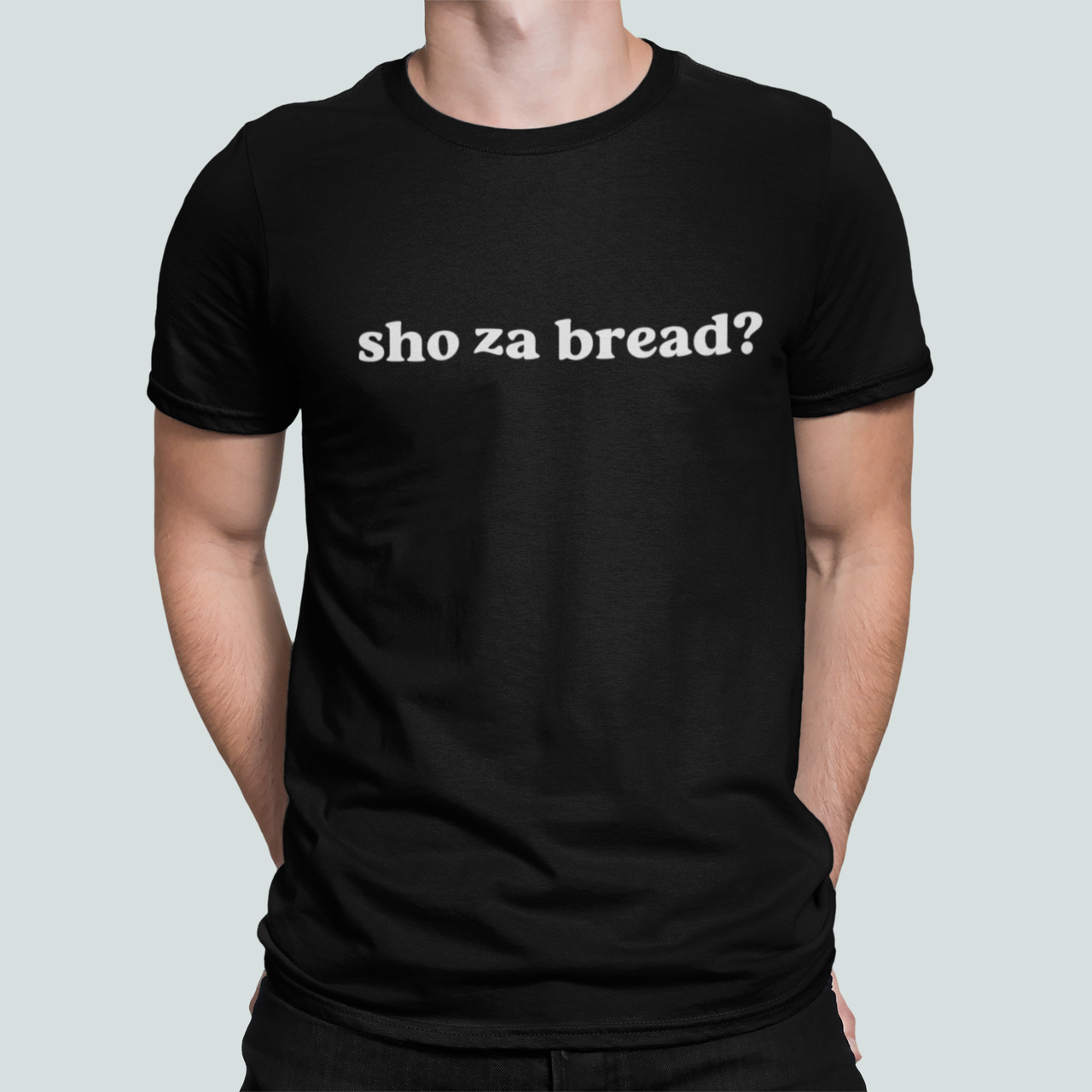 Футболка мужская Stedman с принтом "sho za bread" XL Черный (ПН443-4)