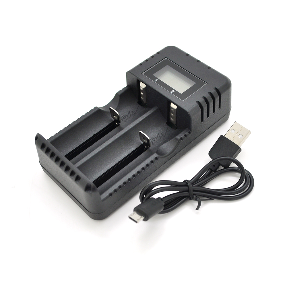 Зарядное устройство VOLTRONIC HD-8991B 2 канала LED индикатор для Li-ion/Ni-MH/Ni-Cd аккумуляторов (28088)