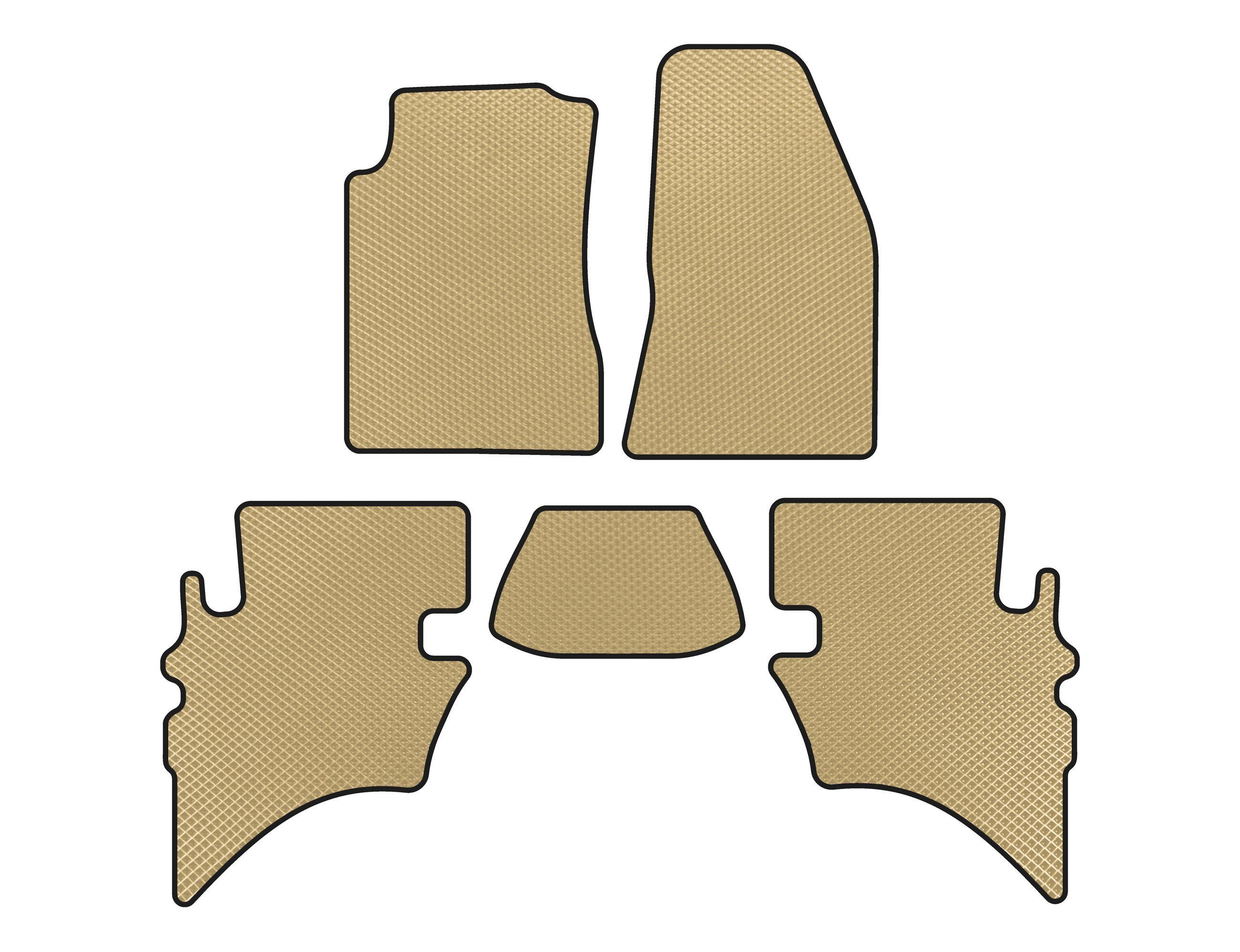 Коврики Digital Designs EVA для Ford Ranger 2002-2006 гг. этилвинилацетат Бежевый (138626)