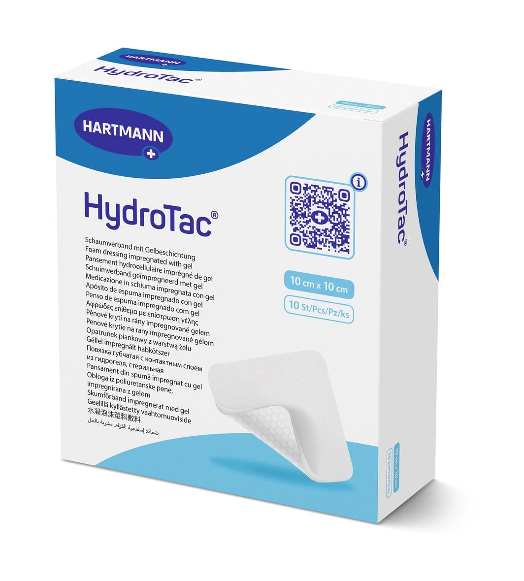 Гидрогелевая губчатая повязка Hydrotac 10x10 см 1 шт.