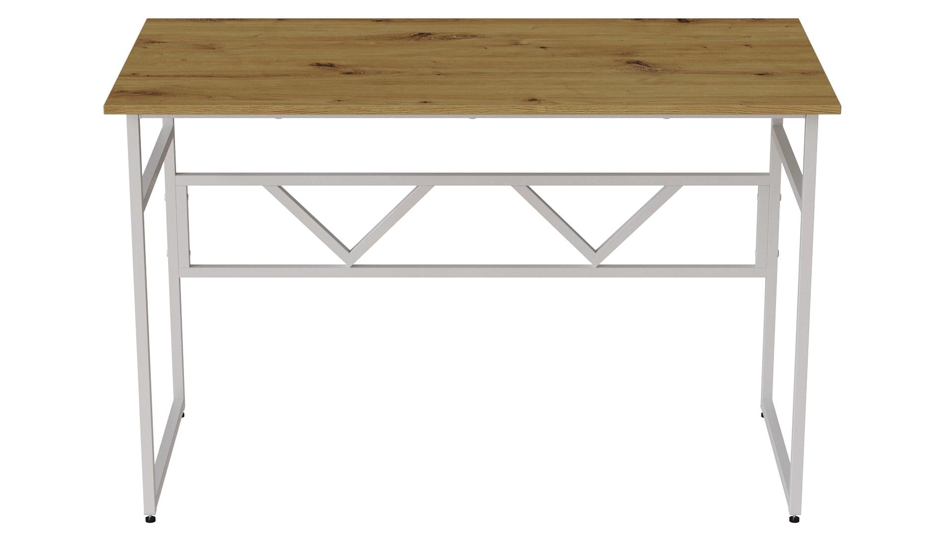 Комп'ютерний стіл Ferrum-decor РаянДСП 16 мм 75x100x70 см Білий/Дуб Артизан (FRD-107066)