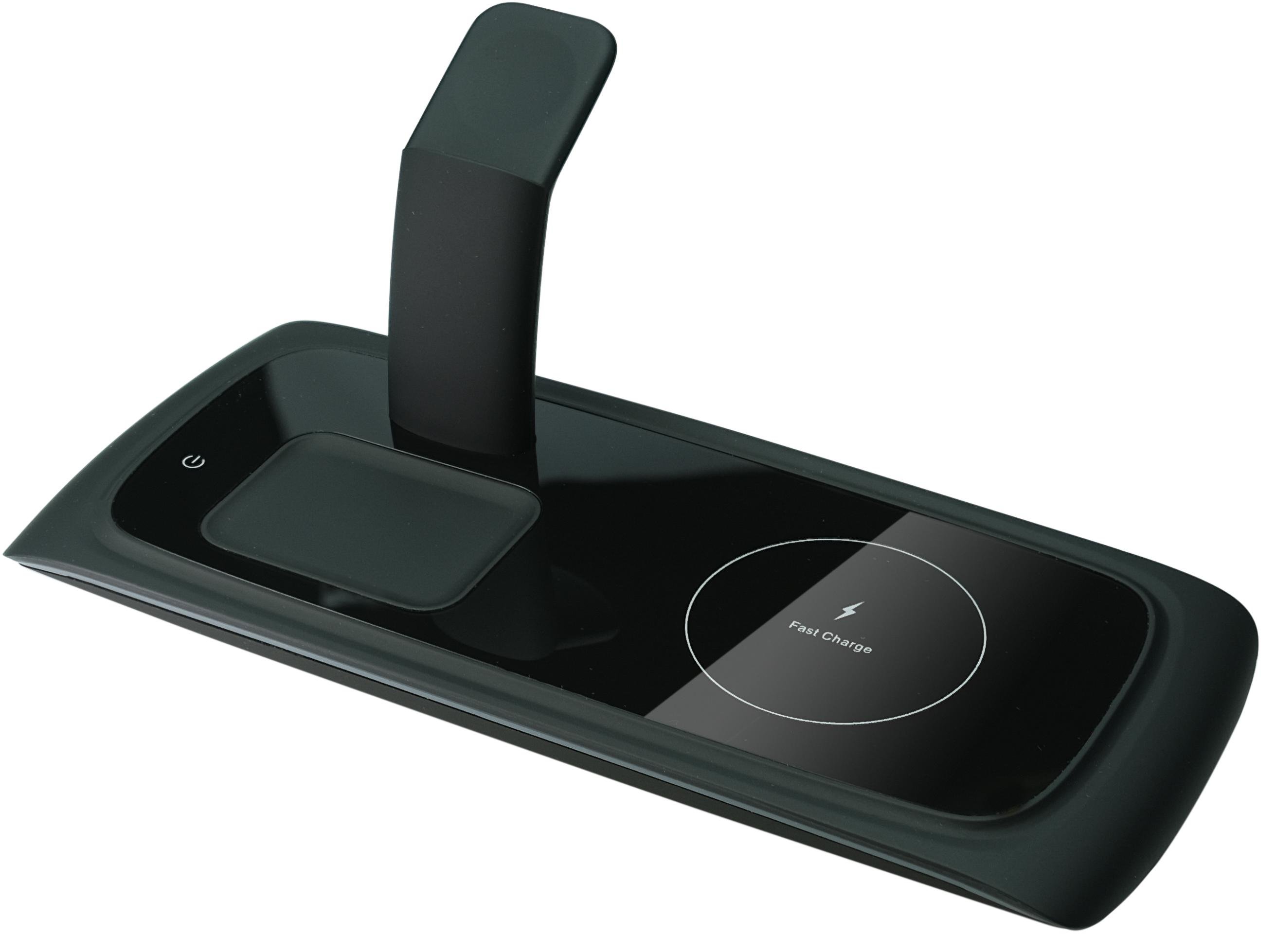 Беспроводное зарядное устройство Mission Wireless Dock Black N33 3в1 (Mi-N33bk)