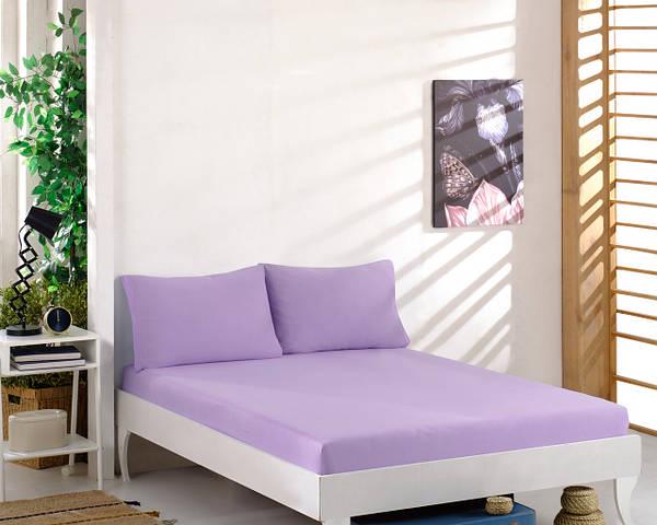 Простынь Maison D'or трикотажная на резинке 180x200 см с наволочками 2 шт. 50x70 см Lila (2000022280250) - фото 1 Простынь Maison D'or трикотажная на резинке 180x200 см с наволочками 2 шт. 50x70 см Lila (2000022280250) - фото 1