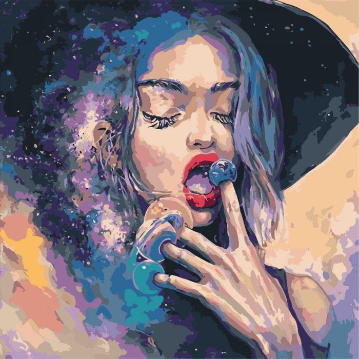 Картина по номерам Идейка "Владычица вселенной" 40х40 см (KHO4508)