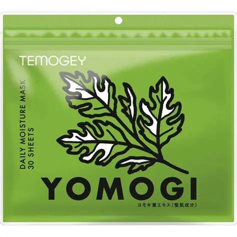 Маска для лица SPC Temogey Yomogi Mask тканевая для ухода за чувствительной кожей с японской полынью 30 шт.