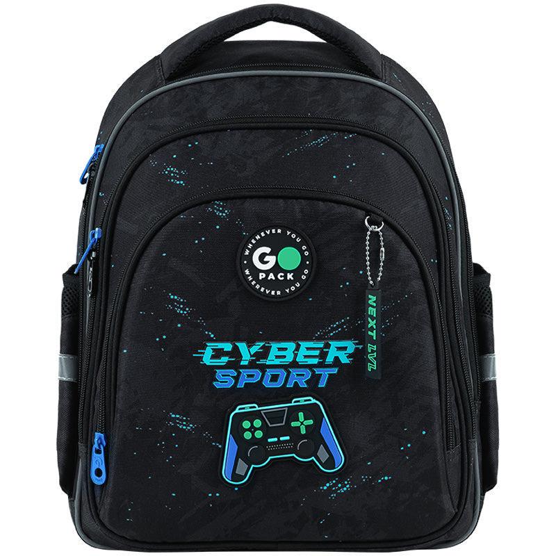 Рюкзак школьный GoPack Education Win 37x28,5x16 см 15 л Черный (GO26-2606S-5)