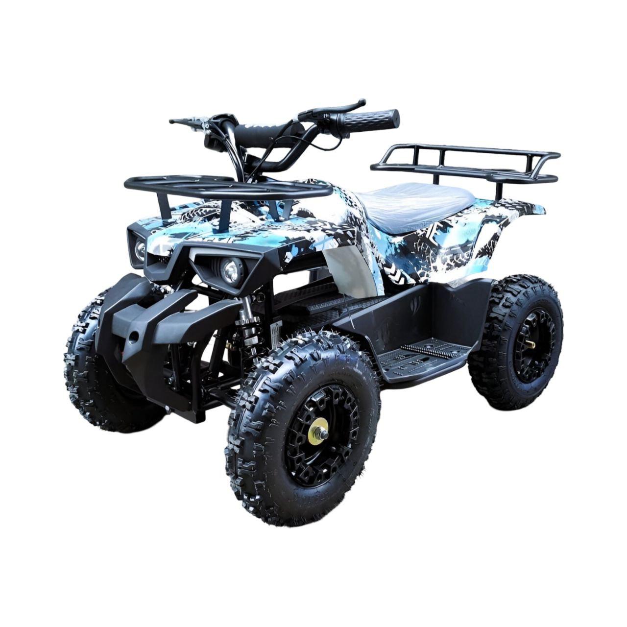 Электрический квадроцикл Corso RS-526140 на аккумуляторе с граффити Белый (27109639)