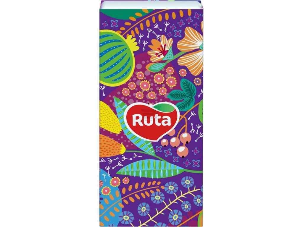 Хустинки паперові RUTA Classic 3 шари без аромату 10 шт. (929618)