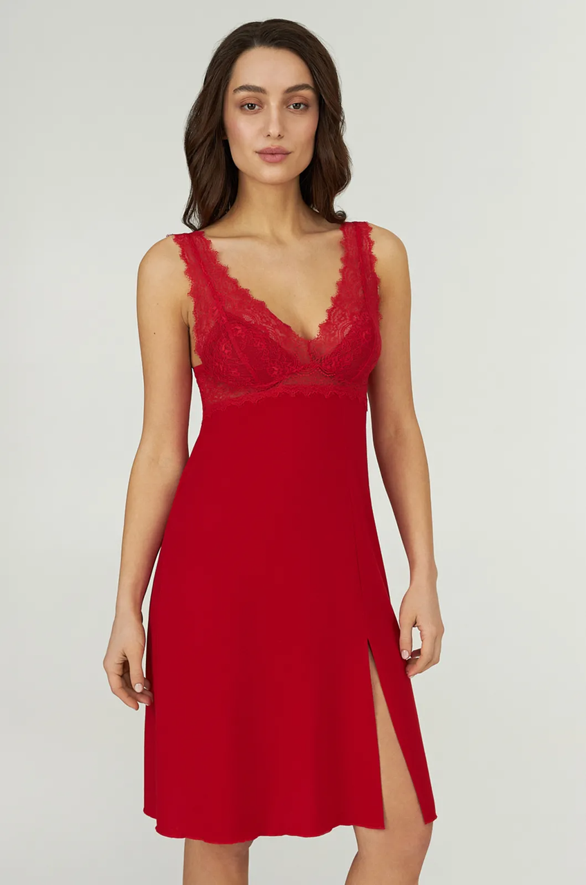 Ночная женская рубашка Ellen 111/13/01 RUBY M Красный (111/13/01MRed) Ночная женская рубашка Ellen 111/13/01 RUBY M Красный (111/13/01MRed)