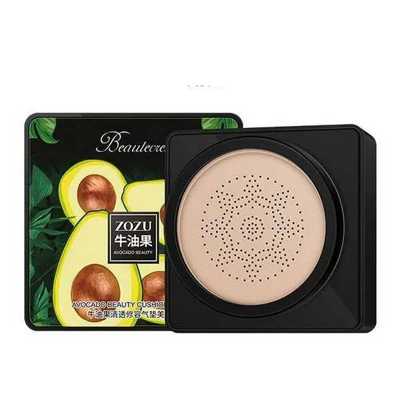 Тональный крем-кушон Zozu Avocado Beauty Cream Cushion №2 для лица со спонжем 20 г (MS-13677)