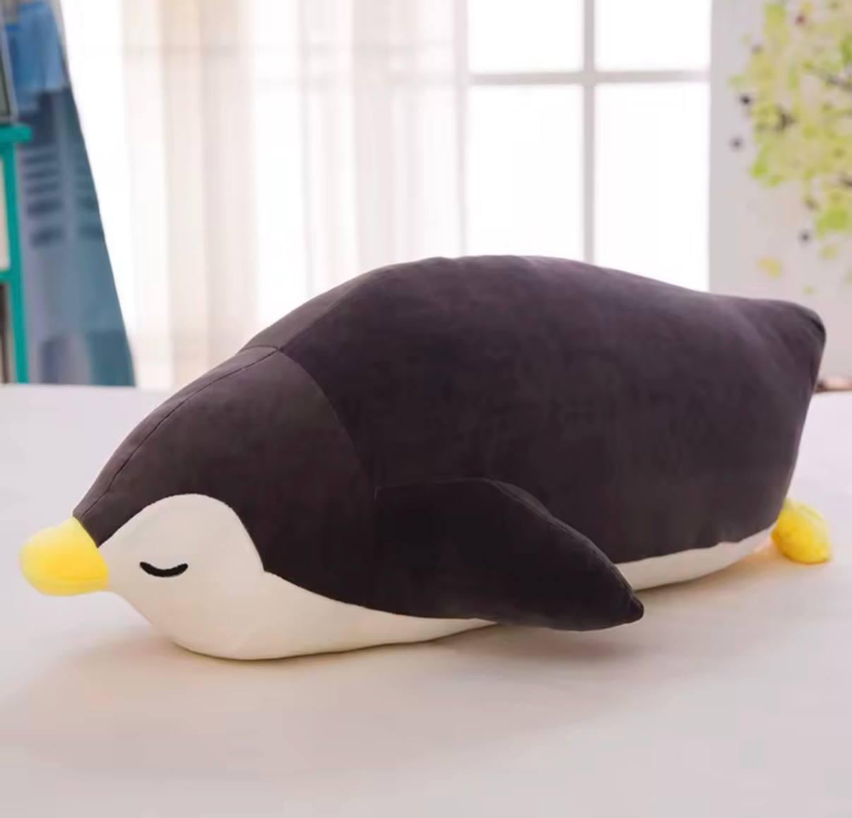 М'яка іграшка Пінгвін лежачий 50 см Чорний (RS2)