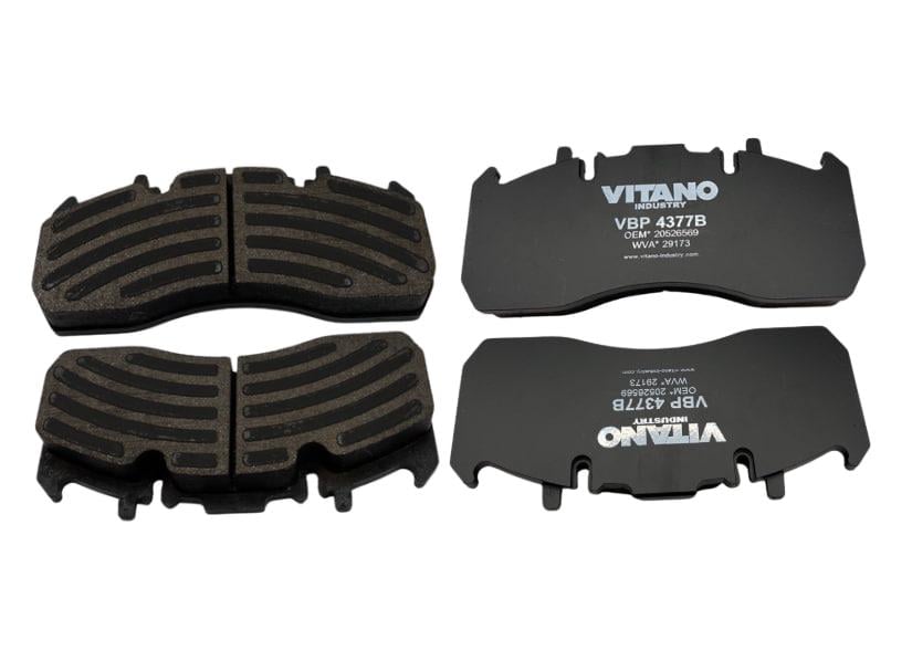 Тормозные колодки грузовые Vitano VBP4377B1 20526569 VOLVO FE/FE II/FH/FH12/FH16/FL II/FL III (КИЛ841311,1)