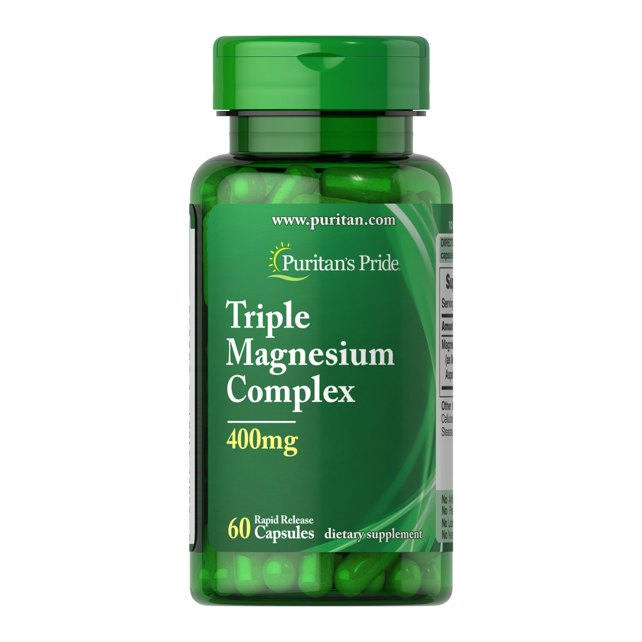 Магній Puritan's Pride Triple Magnesium Complex 400 mg 60 капс. (09184-01)
