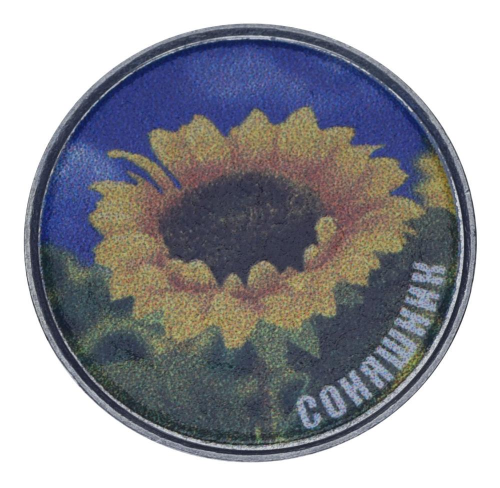 Коллекционная монета Украина 5 копеек UNC Флора-Растение-Подсолнух (М21592)