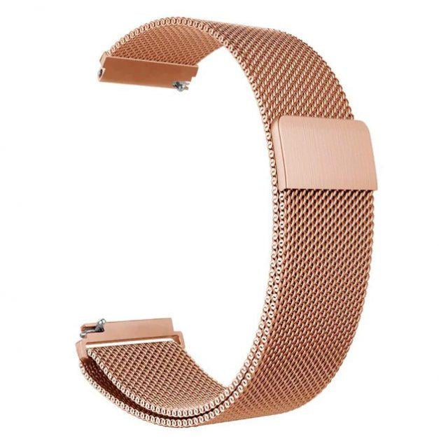 Металевий ремінець Watchbands Milanese Loop для Samsung Galaxy Watch Active Rose Gold (WB0012MILANSEROSEGOLDA)